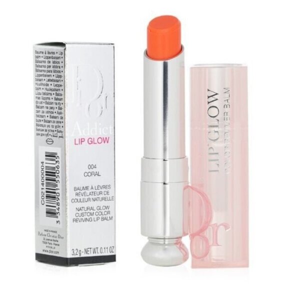 BNIB 💚Dior 004 CORAL Dior Addict Lip Glow ✔️ NEW IN BOX - Picture 6 of 9